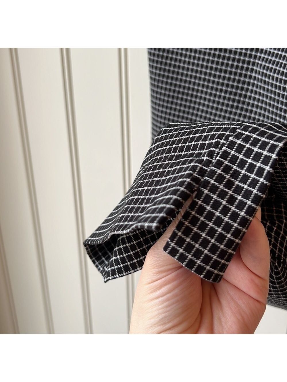 trendsetter Black Plaid Capris Size 14 - Picture 7 of 8